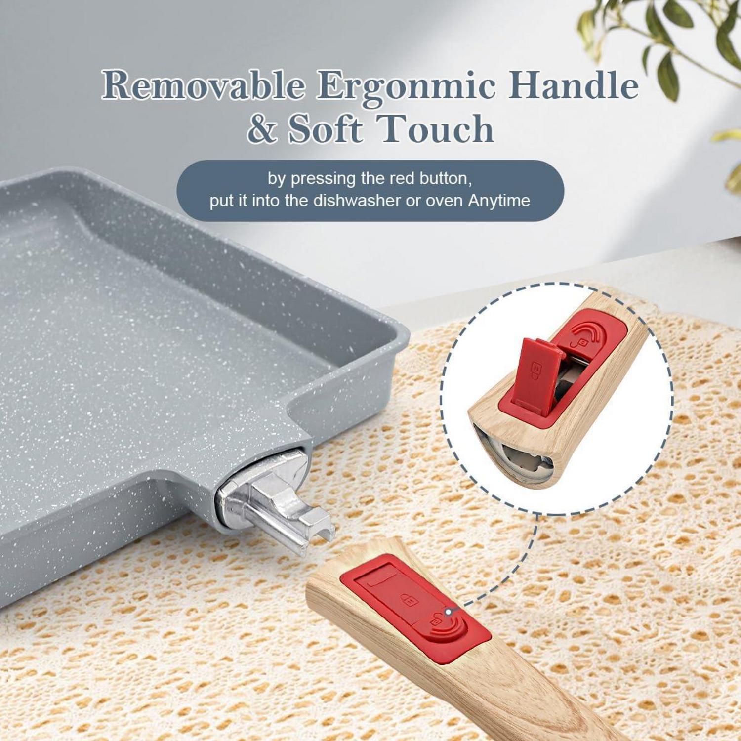 Keramik Tamagoyaki Pfanne Antihaft Japanische Omlette Pfanne 23x21 cm