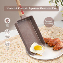 Antihaft Japanische Omlette Pfanne mit Griff, 23x21