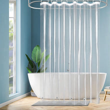 Duschvorhang Transparent 180x180 Wasserdicht PEVA mit 5 Magneten