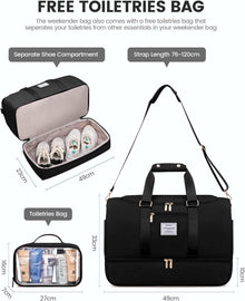 LOVEVOOK Sporttasche Damen Weekender Reisetasche mit