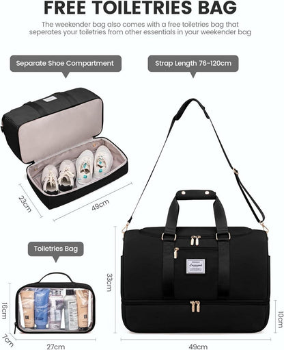 LOVEVOOK Sporttasche Damen Weekender Reisetasche mit