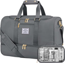 Sporttasche LOVEVOOK Damen Weekender Reisetasche Grau