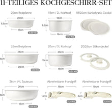GiPP Granit Topfset 11tlg. - Antihaft Induktion Kochtopf-Set