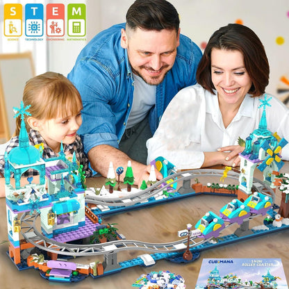 CUBIMANA Frozen Achterbahn Baukasten mit LED Licht - 837