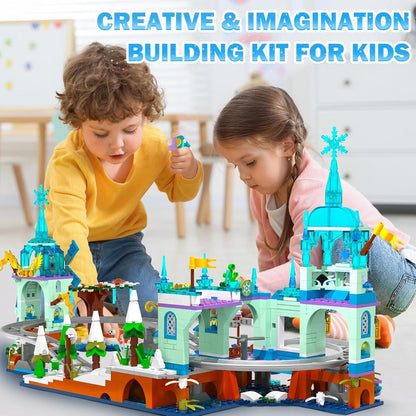 CUBIMANA Frozen Achterbahn Baukasten mit LED Licht - 837