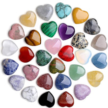 30-teiliges Herz Kristall Heilstein Set Meditation Chakra Geschenk