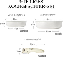 Induktionspfanne Set 20/26 cm Antihaft