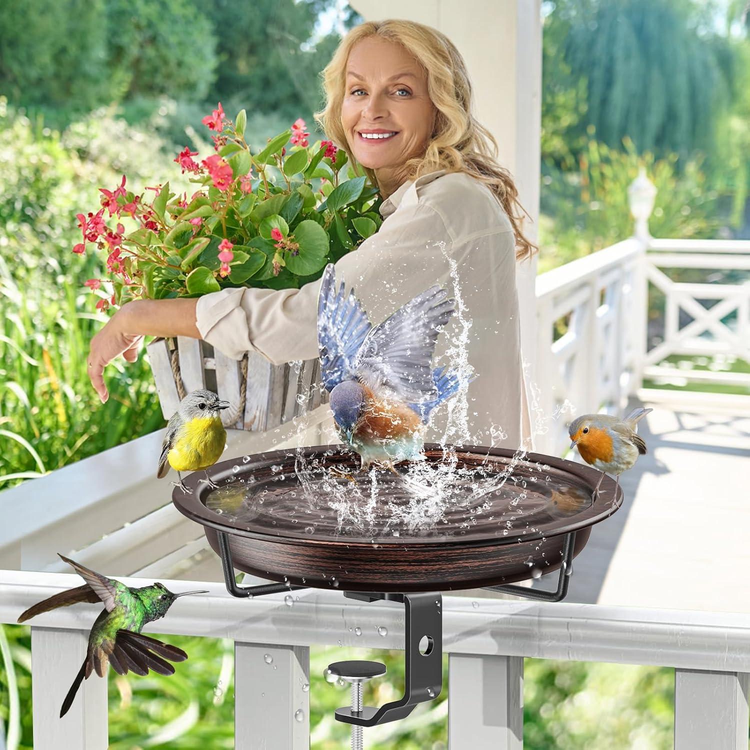 Hängende Vogeltränke für Balkon und Garten Vintage-Kupfer