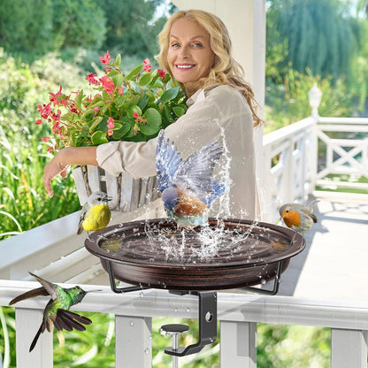 Hängende Vogeltränke für Balkon und Garten Vintage-Kupfer