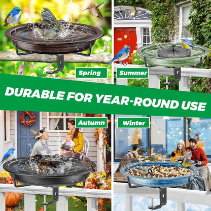 Vogeltränke hängend Vintage-Kupfer für Balkon & Garten