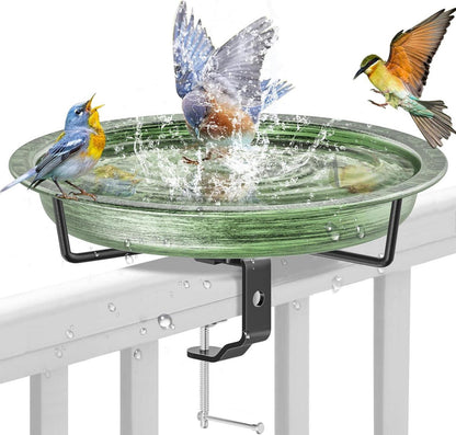 Vogeltränke hängend für Balkon, Vogelfutterspender Wassertränke Garten