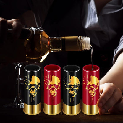 Totenkopf Schnapsgläser Kunststoff Geschenkbox Gothic Hochzeit Party