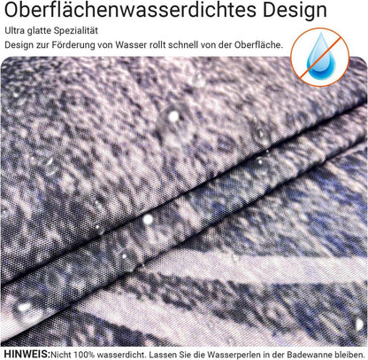 Duschvorhang 180x180cm Löwenzahn Muster Wasserabweisend 12