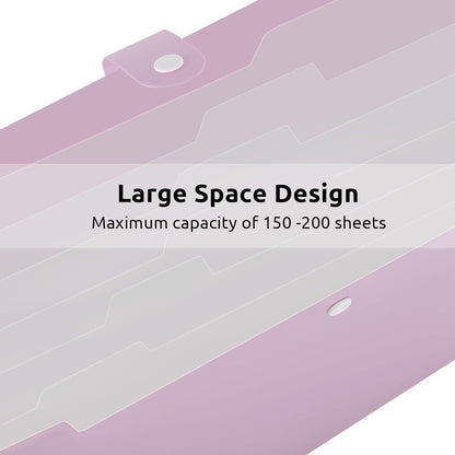 Dokumentenmappe A4 Fächermappe 8 Tasche Document Organizer violett 2