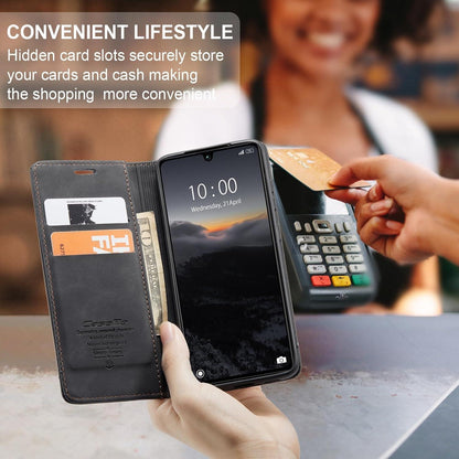 Handyhülle Xiaomi Redmi 13C Schwarz Leder Klapphülle Standfunktion