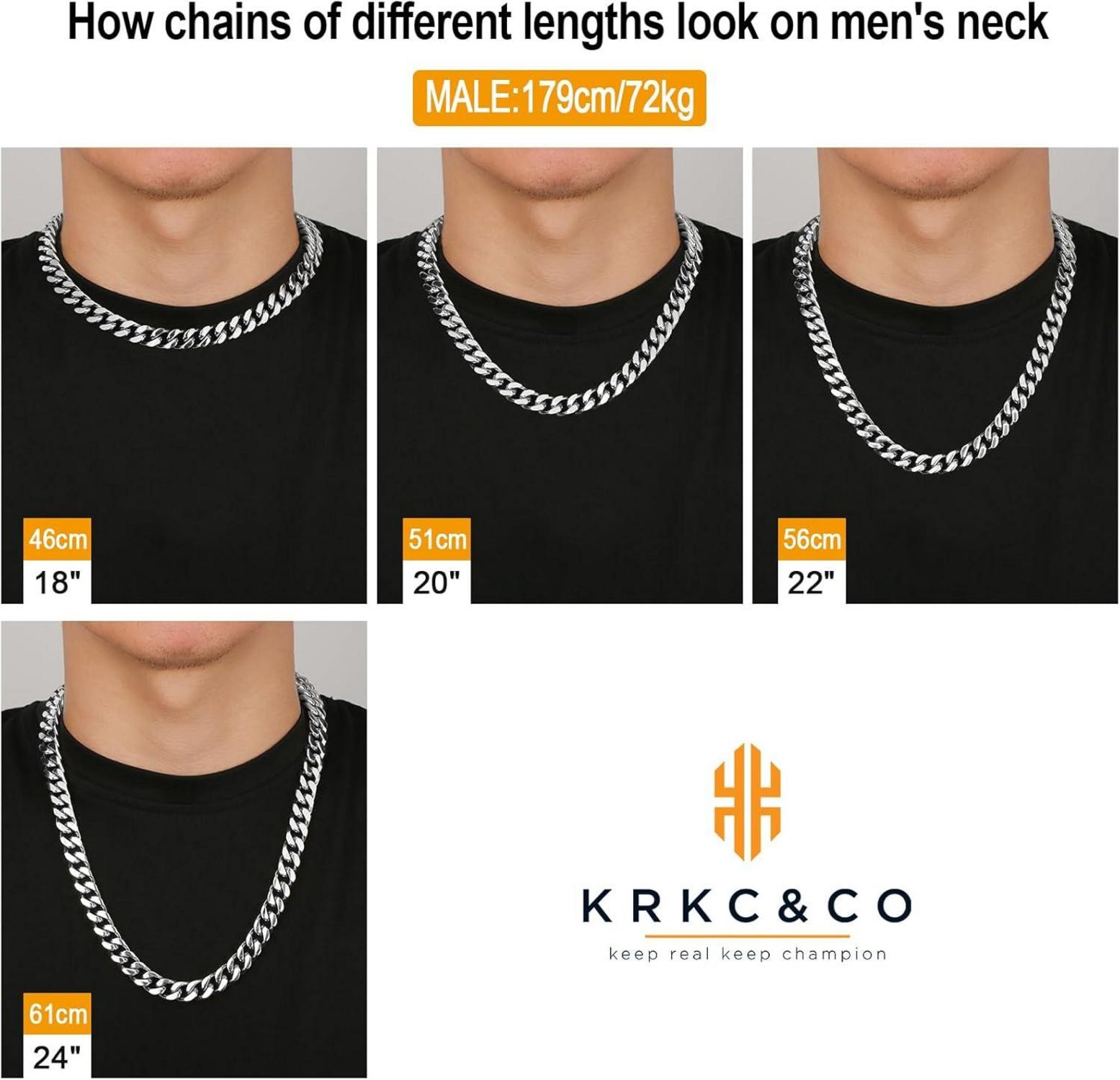 12mm Herren Panzerkette Totenkopf Verschluss, 18K Gold plattiert Cuban Link