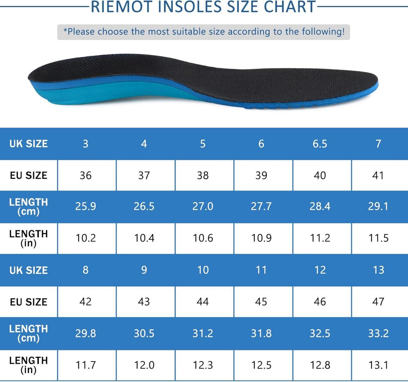 Sport Komfort Einlegesohlen Arch Support atmungsaktiv Dämpfung Gr.36-47