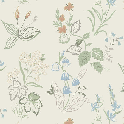 Selbstklebende Blumentapete Beige 39cm×10m Wasserfest Klebefolie