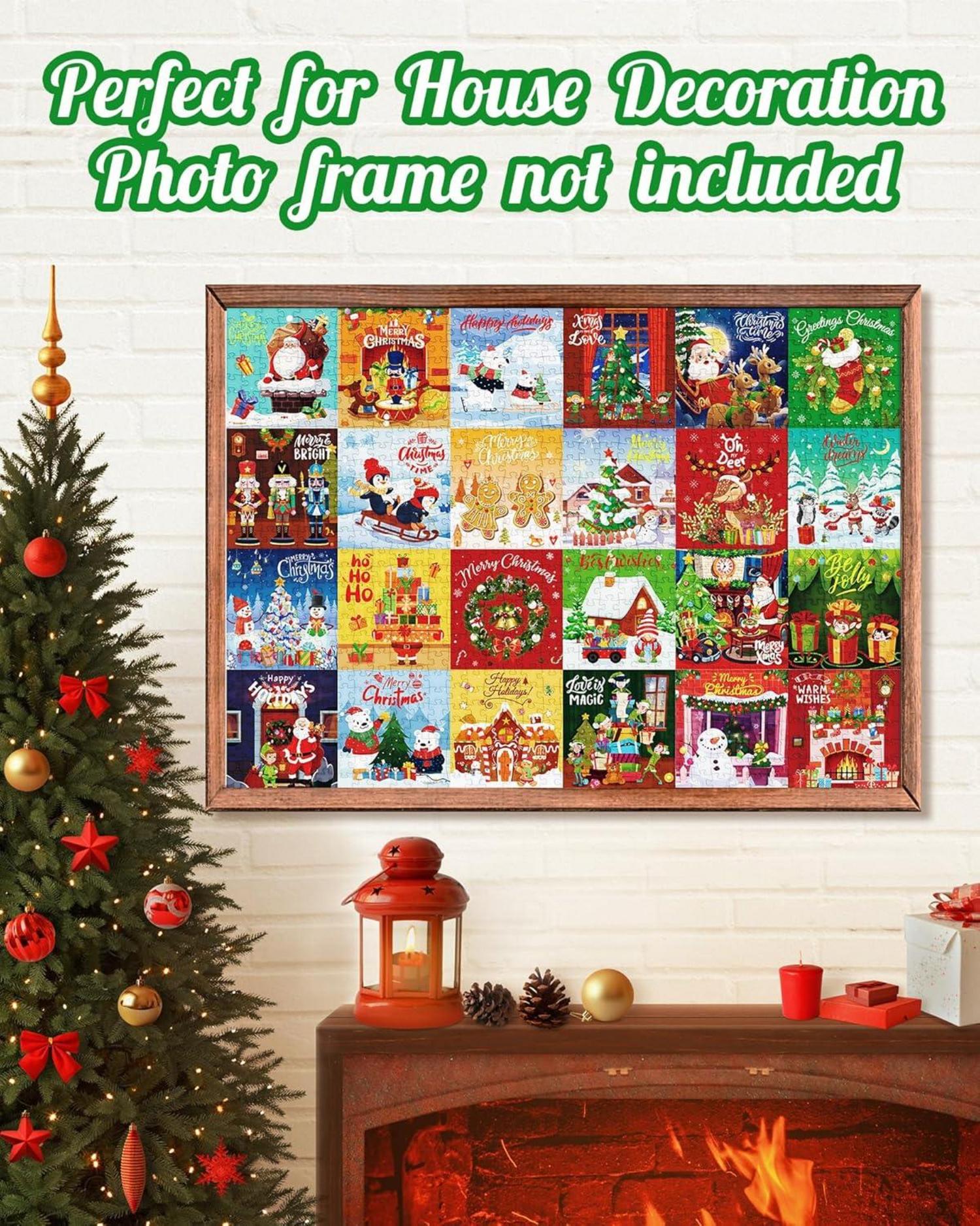 Puzzle Adventskalender Weihnachtspuzzle 24 Tage Countdown Kalender