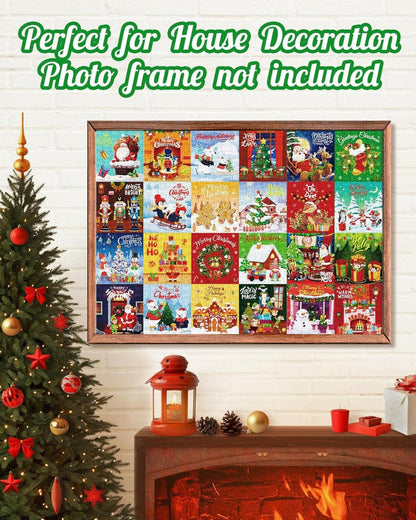 Puzzle Adventskalender Weihnachtspuzzle 24 Tage Countdown Kalender