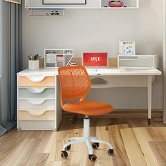Homy Casa Schreibtischstuhl Stoffsitz ergonomisch Orange