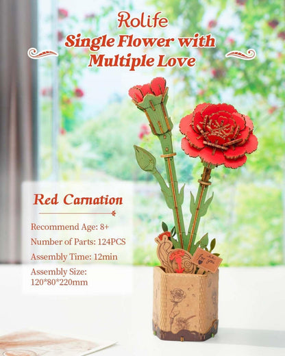 3D Puzzle Blumenstrauß Holzmodell Erwachsene Geschenk Muttertag