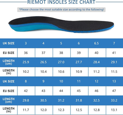 Sport Einlegesohlen Komfort Arch Support Laufschuhe Gr.36-47