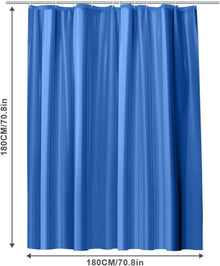 Duschvorhang Anti-schimmel Wasserdicht PEVA 180x180 cm Navy