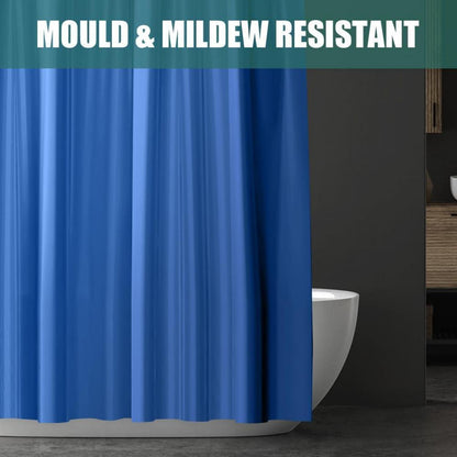 Duschvorhang PEVA Wasserdicht Schnelltrocknend 180x180 cm Navy Blau