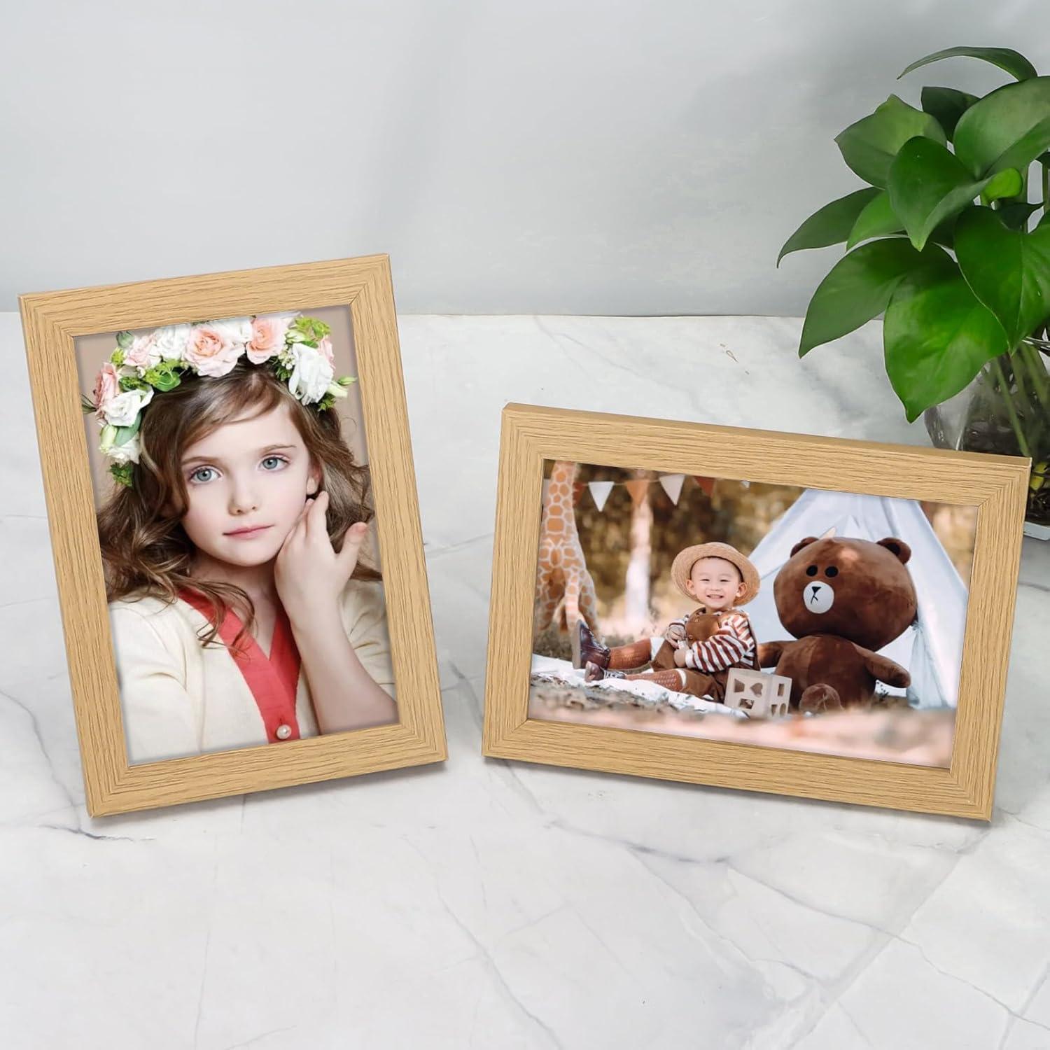 Bilderrahmen-Set 10x15cm MDF Holz Fotorahmen Acrylglas