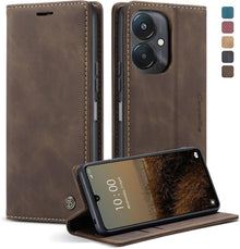 Handyhülle Xiaomi Redmi 13C Lederhülle Klappbar Flip Case Magnet