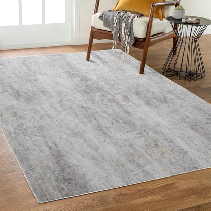Wohnzimmer Teppich Weich Schlafzimmer Moderner Teppich Grau Weiß 80x120cm