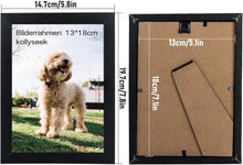 Kollyseek Bilderrahmen Set 13x18 cm Schwarz Acrylglas