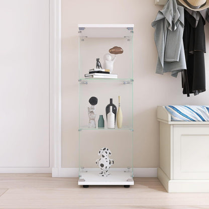 Moderne Glasvitrine mit 3 Böden für Sammlerstücke & Dekoration