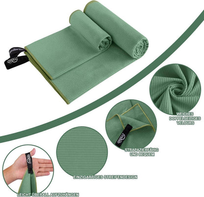 Mikrofaser Handtuch Set, 3er-Pack, Strandtuch & Reisehandtuch