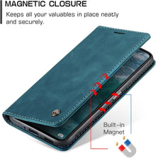 Xiaomi Redmi 13C Handyhülle Leder Flip Case Standfunktion