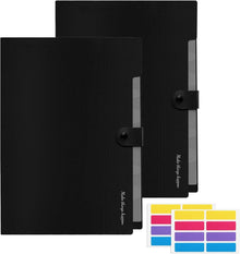 Dokumentenmappe A4 Fächermappe Organizer Tasche schwarz 2
