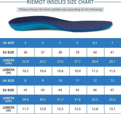 Sport Komfort Einlegesohlen Arch Support Dämpfung Gr.36-47