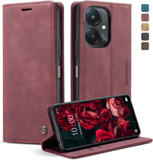 Handyhülle Xiaomi Redmi 13C Leder Flip Case Magnet Standfunktion