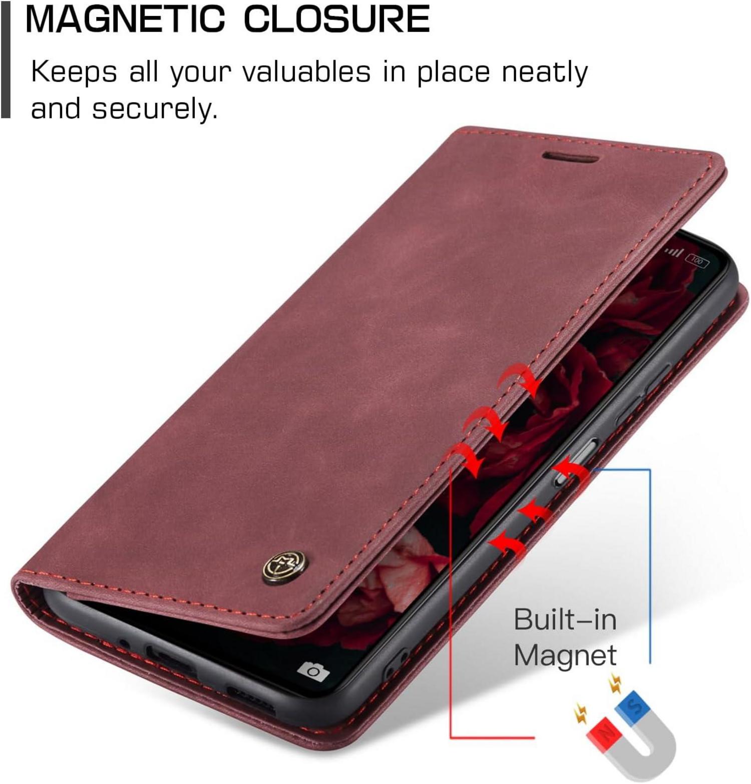 Xiaomi Redmi 13C Handyhülle Premium Leder Flip Case
