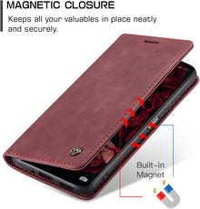 Xiaomi Redmi 13C Handyhülle Premium Leder Flip Case