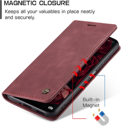 Xiaomi Redmi 13C Handyhülle Premium Leder Flip Case