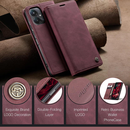 Xiaomi Redmi 13C Hülle - Premium Leder Flip Case mit Magnet und Standfunktion