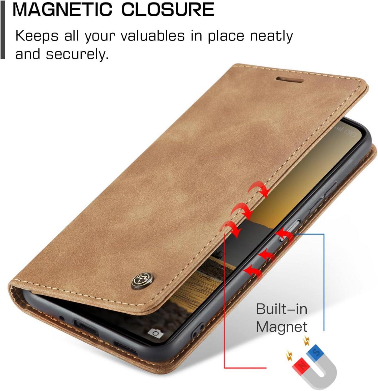 KZB Xiaomi Redmi 13C Handyhülle Premium Leder Klapphülle