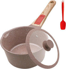 Keramik Stielkasserolle mit Deckel 16 cm 1.5L Antihaftbeschichtung
