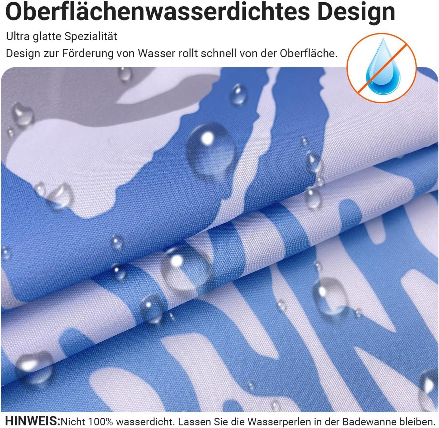 Duschvorhang Unterwasseralgen Antischimmel 180x180cm