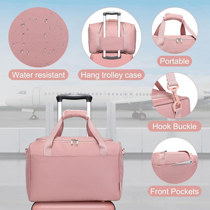 4-teiliges Hartschalen-Kofferset mit TSA-Schloss, Rosegold