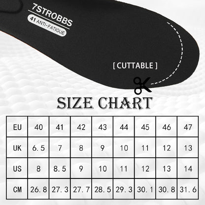 Herren Einlegesohlen Stiefel Sneaker Stoßdämpfung Schwarz EU44