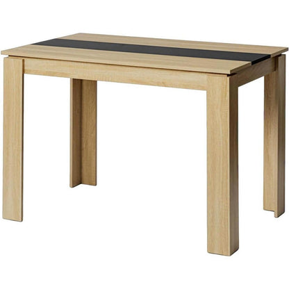 Esszimmergruppe Holz 110x70cm mit 4 Schwarz Stühlen
