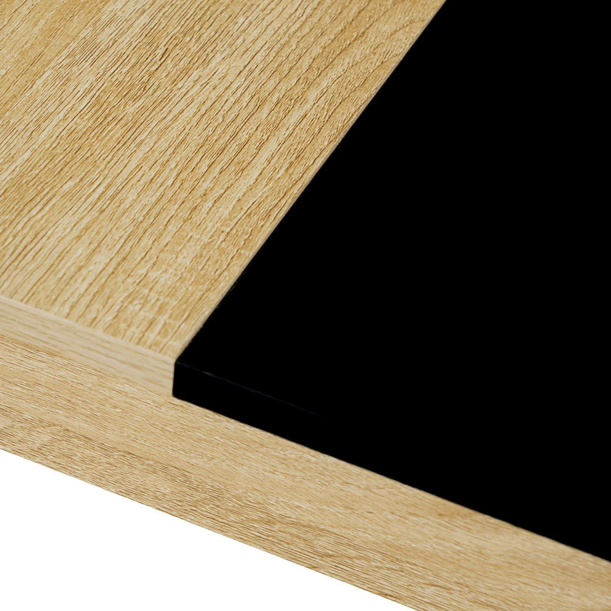 Esszimmergruppe 4er Set: Holztisch (110x70cm) & 4 Weiß Stühle